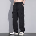 Men's baggy cargo pants - functional thigh cargo pockets