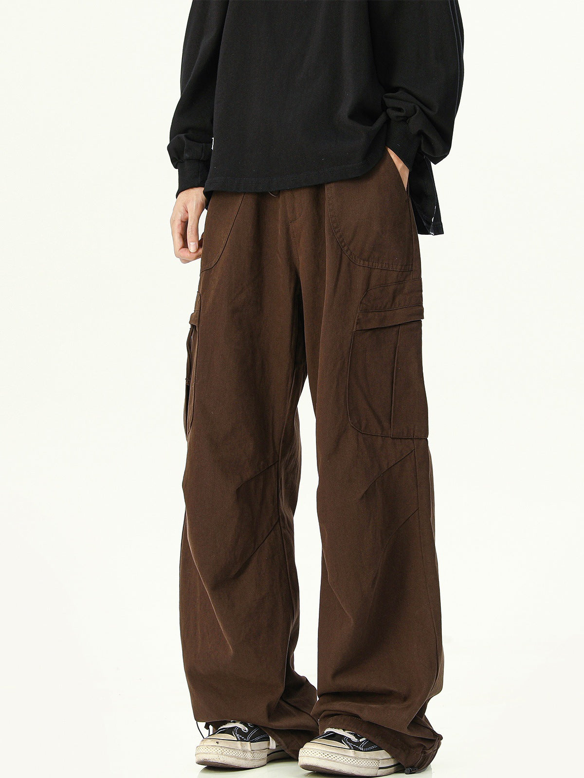 Baggy Cargo Pants for Men | Cotton Streetwear Casual Trousers